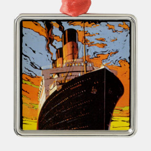 Cunard Europe-America Metalen Ornament