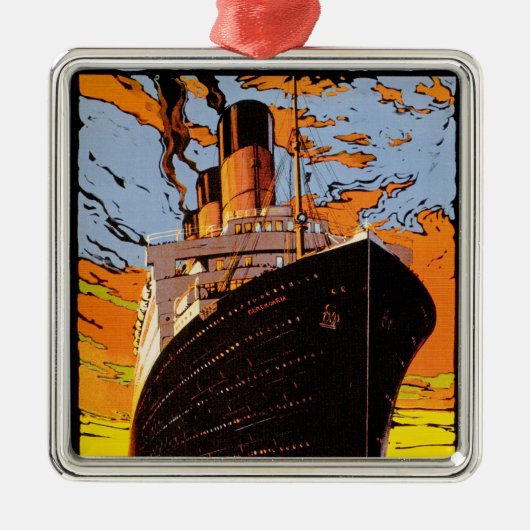 Cunard Europe-America Metalen Ornament (Voorkant)