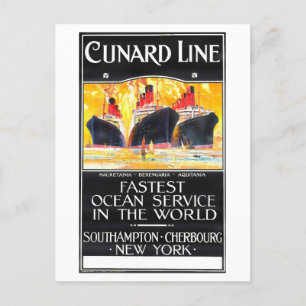  Cunard Line Advertentie Briefkaart