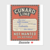  Cunard Line label () (Vel)