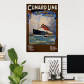 Cunard Line-Lusitania Poster (Thuiskantoor)