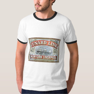 Cunard Line New York Liverpool 1875 T-shirt