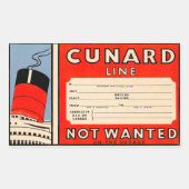 CUNARD Line Rechthoekige Sticker (Voorkant)