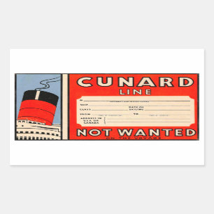 CUNARD Line Rechthoekige Sticker