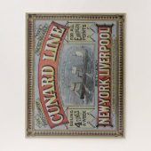  Cunard Line Shipping Company AD Legpuzzel (Verticaal)