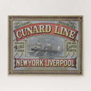 Cunard Line Shipping Company AD Legpuzzel