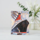 CUNARD OCEAN LINER AQUITANIA BRIEFKAART (Staand voorkant)