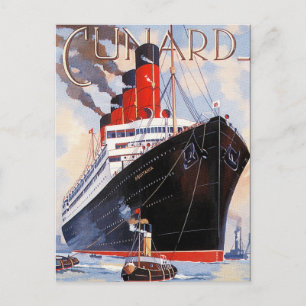 CUNARD OCEAN LINER AQUITANIA BRIEFKAART