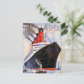 CUNARD OCEAN LINER AQUITANIA BRIEFKAART (Staand voorkant)