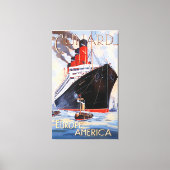 CUNARD OCEAN LINER AQUITANIA CANVAS AFDRUK (Voorkant)