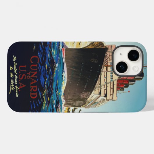 CUNARD OCEAN LINER AQUITANIA Case-Mate iPhone CASE (Achterkant (horizontaal))