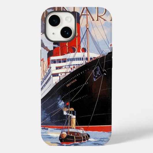 CUNARD OCEAN LINER AQUITANIA Case-Mate iPhone CASE (Achterkant)