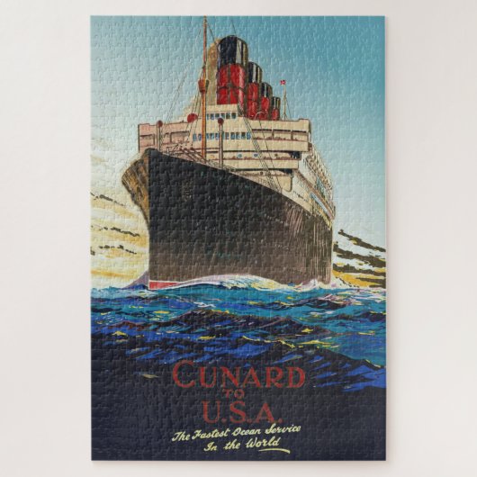CUNARD OCEAN LINER AQUITANIA LEGPUZZEL (Verticaal)