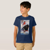 CUNARD OCEAN LINER AQUITANIA T-SHIRT (Voorkant volledig)