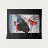 CUNARD OCEAN LINER AQUITANIA WANDKLEED (Voorkant (horizontaal))