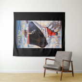 CUNARD OCEAN LINER AQUITANIA WANDKLEED (In Situ (horizontaal))