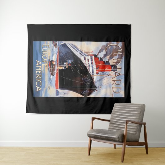 CUNARD OCEAN LINER AQUITANIA WANDKLEED (In Situ (horizontaal))