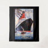 CUNARD OCEAN LINER AQUITANIA WANDKLEED (Voorkant)