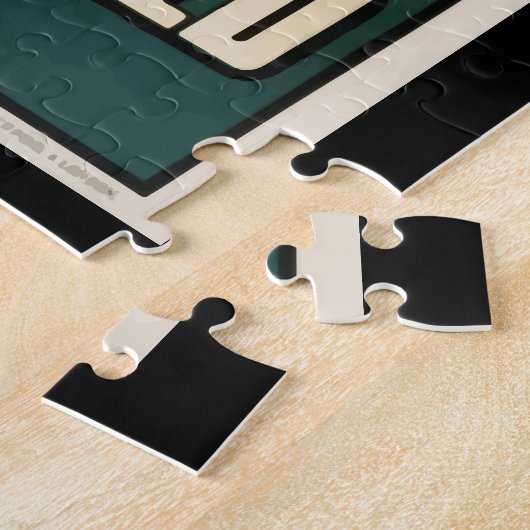 Cunard ocean liner luxury steamship retro poster, legpuzzel (Zijkant)