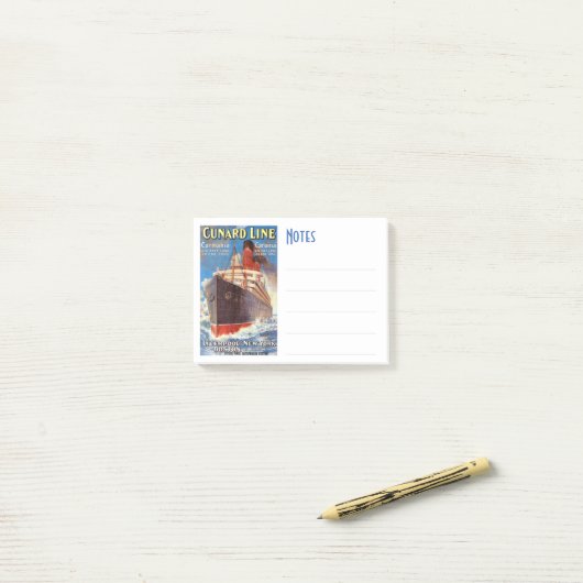  CUNARD OCEAN LINER TRAVEL POST-IT NOTA'S POST-IT® NOTES (Op bureau)