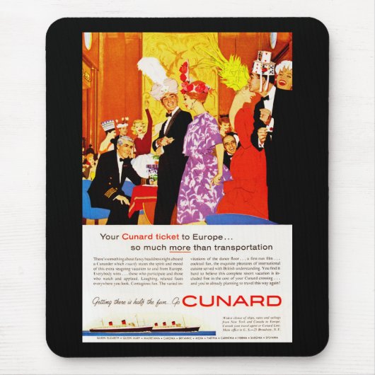 Cunard Queen's Party AD Muismat (Voorkant)