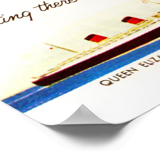 Cunard Queens Party Ad Poster (Hoek)