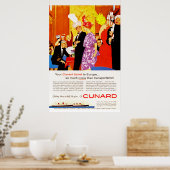 Cunard Queens Party Ad Poster (Keuken)