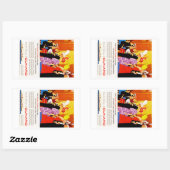 Cunard Queen's Party AD Rechthoekige Sticker (Vel)