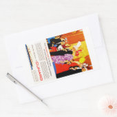 Cunard Queen's Party AD Rechthoekige Sticker (Envelop)