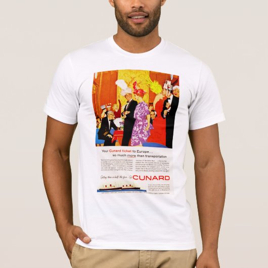 Cunard Queen's Party AD T-shirt (Voorkant)