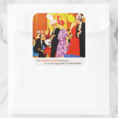 Cunard Queen's Party AD Vierkante Sticker (Tas)