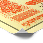 Cunard Steam-Ship Company, 1909, voorraadcertifica Poster (Hoek)