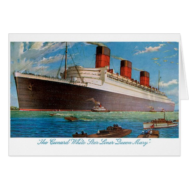 Cunard White Star Line's Queen Mary (Voorkant Horizontaal)