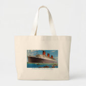 Cunard White Star Line's Queen Mary Grote Tote Bag (Voorkant)