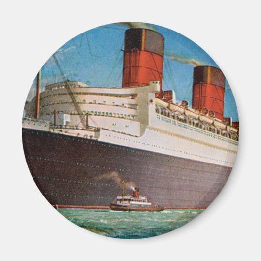 Cunard White Star Line's Queen Mary Magneet (Voorkant)