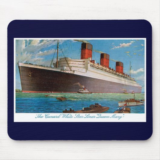 Cunard White Star Line's Queen Mary Muismat (Voorkant)
