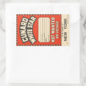Cunard White Star (naar New York) Rechthoekige Sticker (Tas)