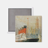 Cunarder in New York Magneet (Voorkant / Achterkant)