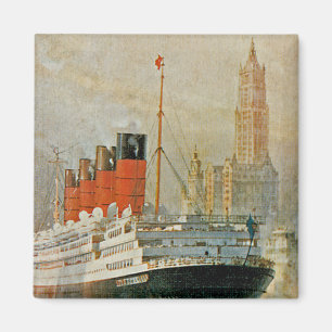 Cunarder in New York Magneet