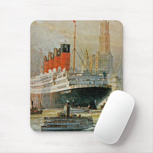Cunarder in New York Muismat (Met muis)