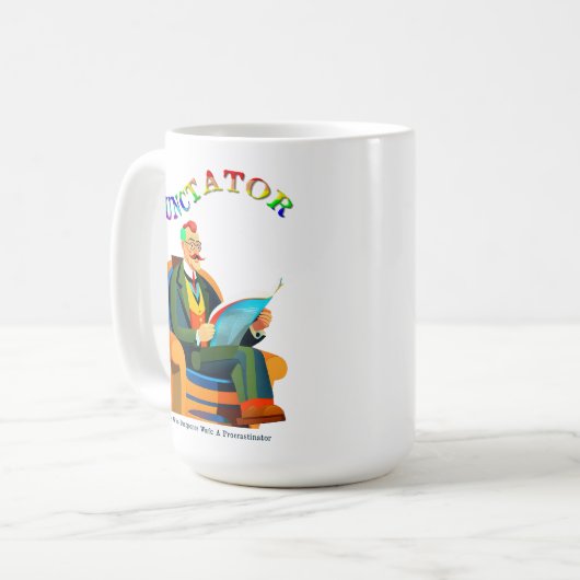 Cunctator - Procrastinator Koffiemok (Voorkant links)