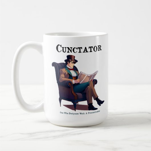 Cunctator - Procrastinator Koffiemok (Links)