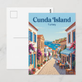 Cunda-eiland Turkije Briefkaart (Voorkant / Achterkant)