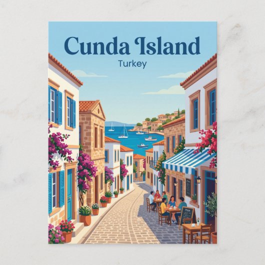 Cunda-eiland Turkije Briefkaart (Voorkant)