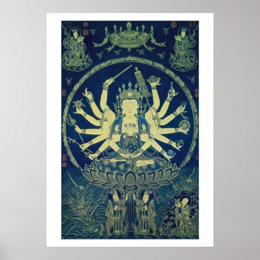 Cundi Avalokitasvara Ming Dynasty Poster (Voorkant)