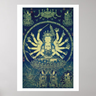 Cundi Avalokitasvara Ming Dynasty Poster