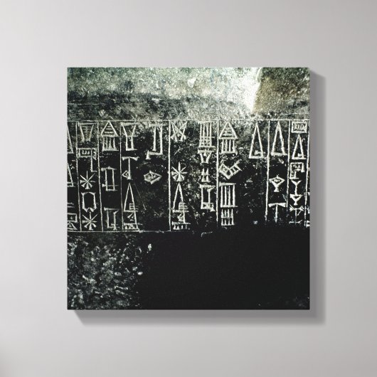 Cuneiform-script Canvas Afdruk (Voorkant)