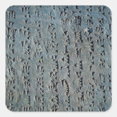Cuneiform-script Vierkante Sticker (Voorkant)