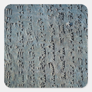 Cuneiform-script Vierkante Sticker