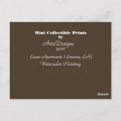 Cuneo Apartements Mimi Collectible Prints Briefkaart (Achterkant)